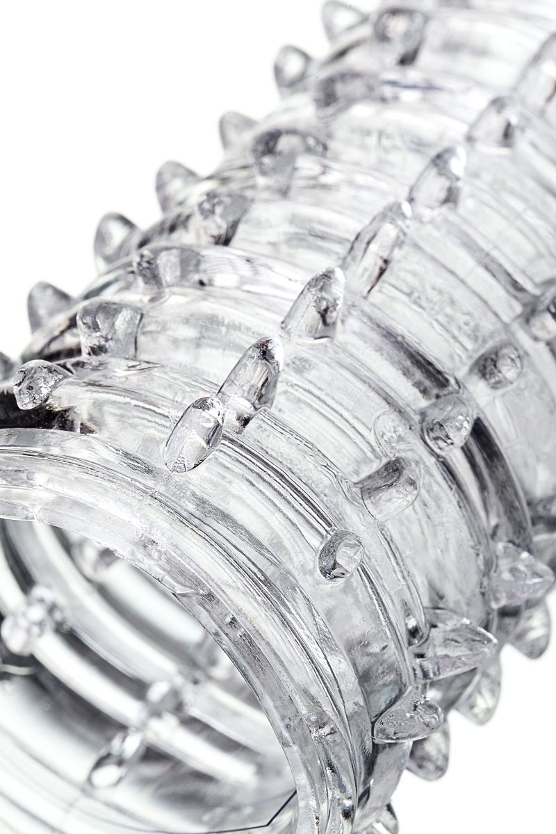 Прозрачная закрытая насадка на пенис TOYFA A-Toys - 15,2 см. 8