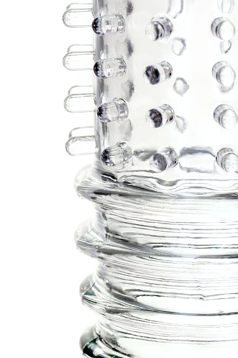 Прозрачная насадка на пенис TOYFA A-Toys с расширенной головкой - 15,3 см. 6