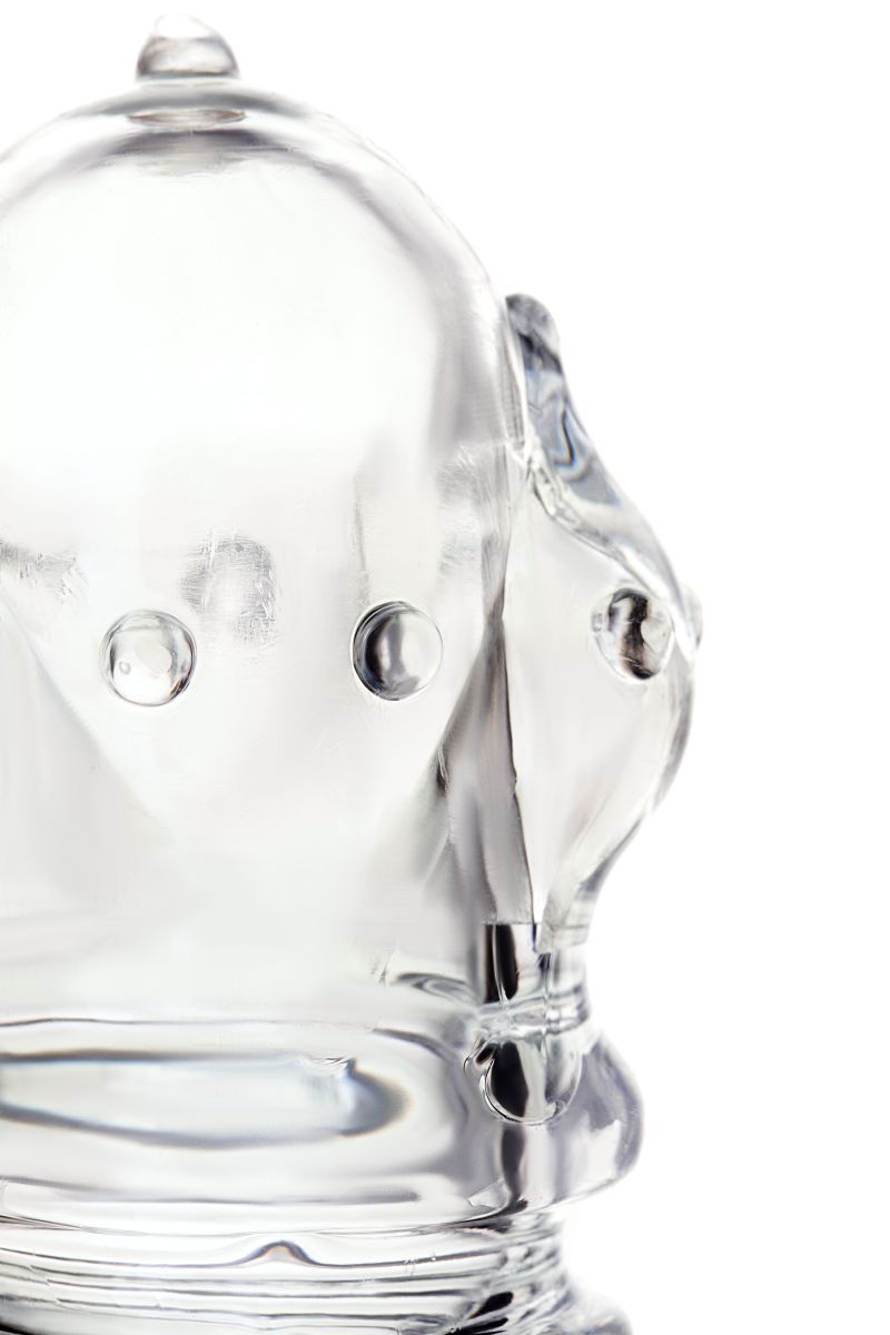 Прозрачная насадка на пенис TOYFA A-Toys с расширенной головкой - 15,3 см. 7