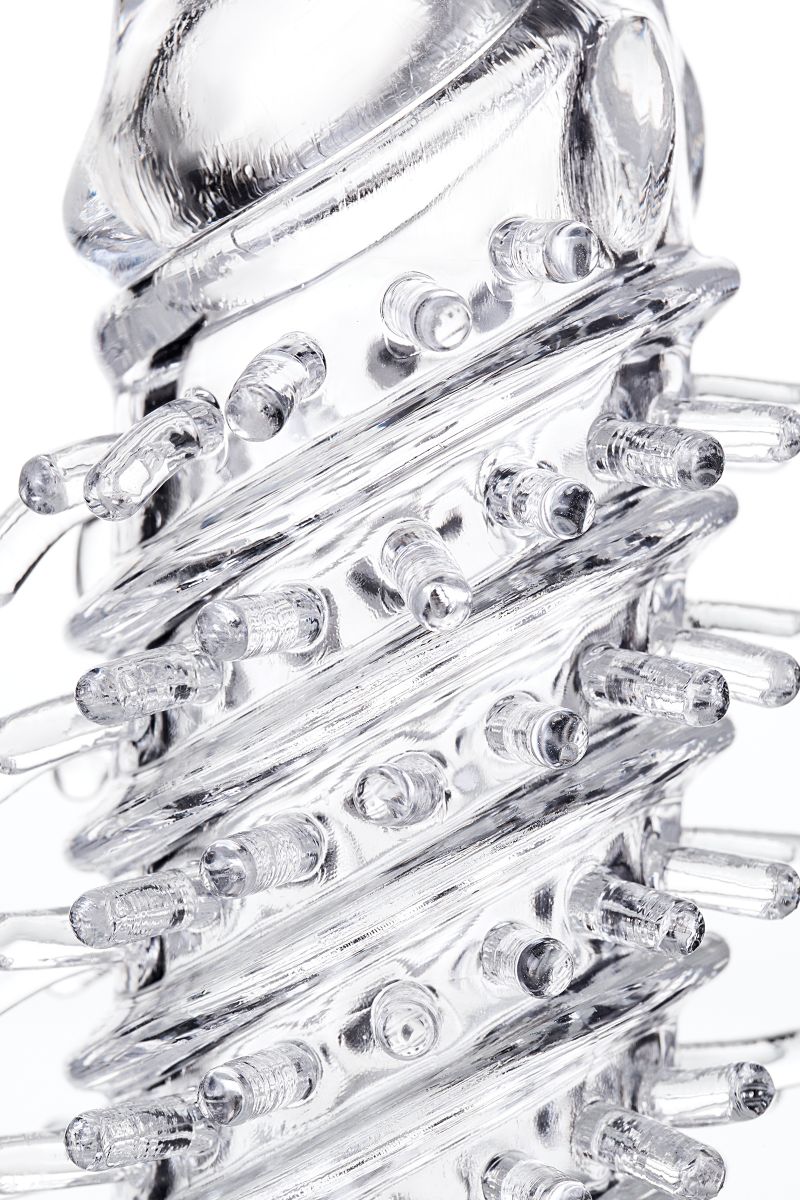 Насадка на пенис TOYFA A-Toys с вибропулей и шипами - 13,4 см. 9