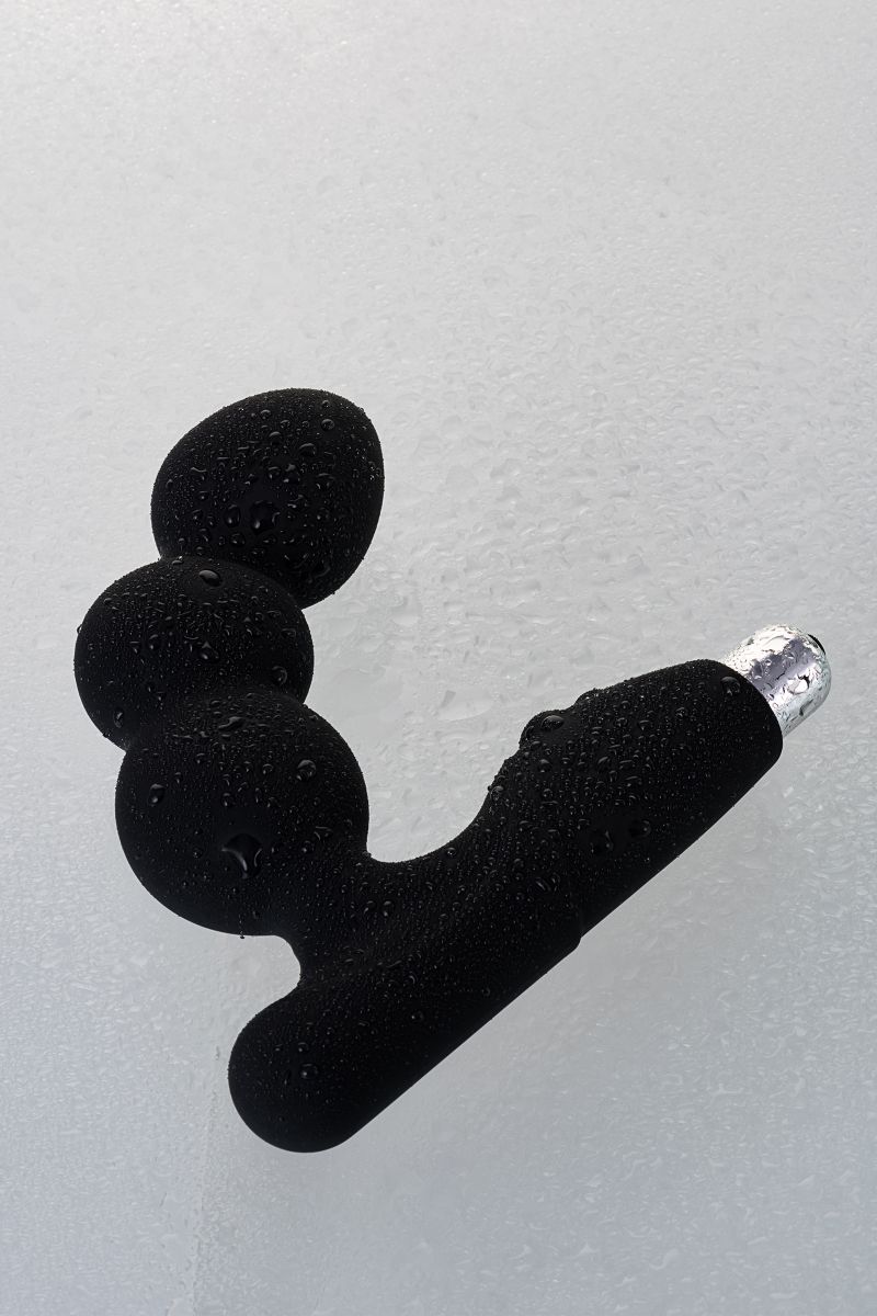 Чёрный вибростимулятор простаты Erotist 11