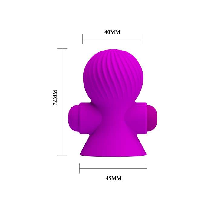 Лиловые перезаряжаемые вибростимуляторы для груди 3