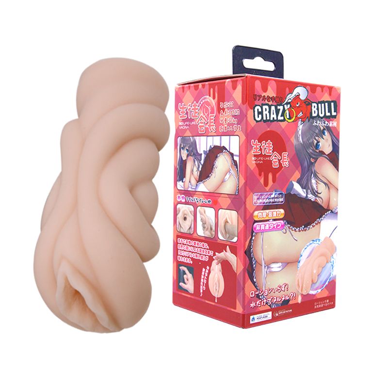 Мастурбатор-вагина с эффектом смазки CRAZY BULL 1