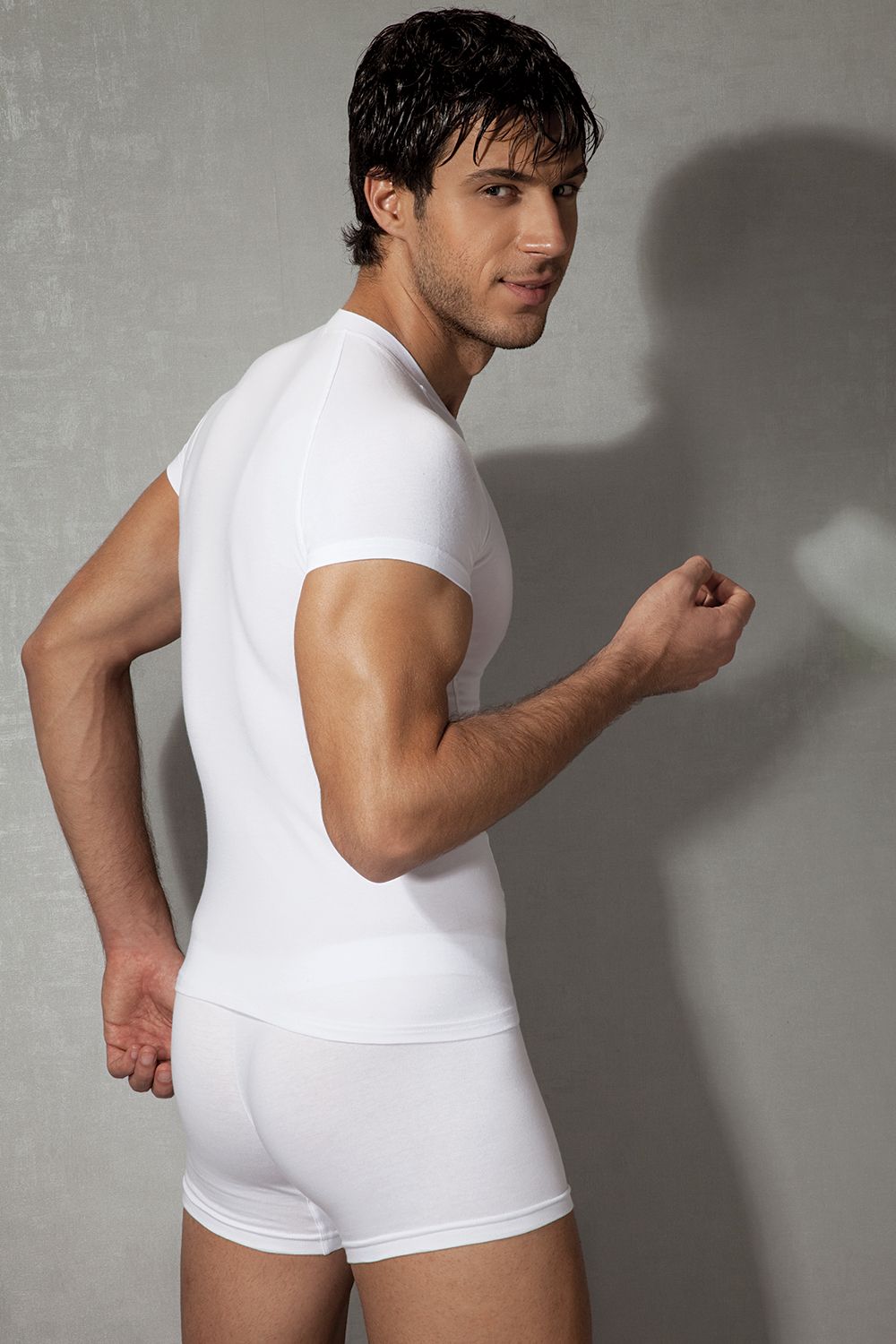 Футболка из хлопково-модальной ткани Doreanse Essentials 8