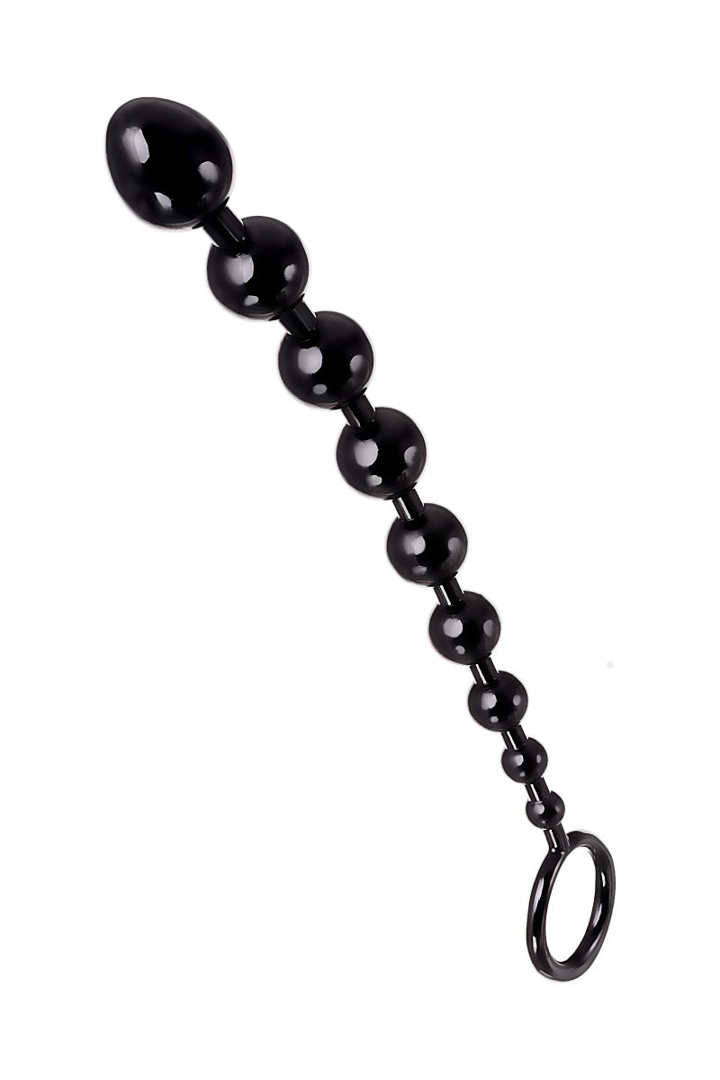 Черная анальная цепочка A-toys - 28,3 см. 2