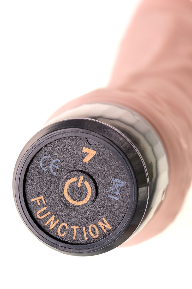 Телесный реалистичный мультискоростной вибратор A-Toys - 20,2 см. 10