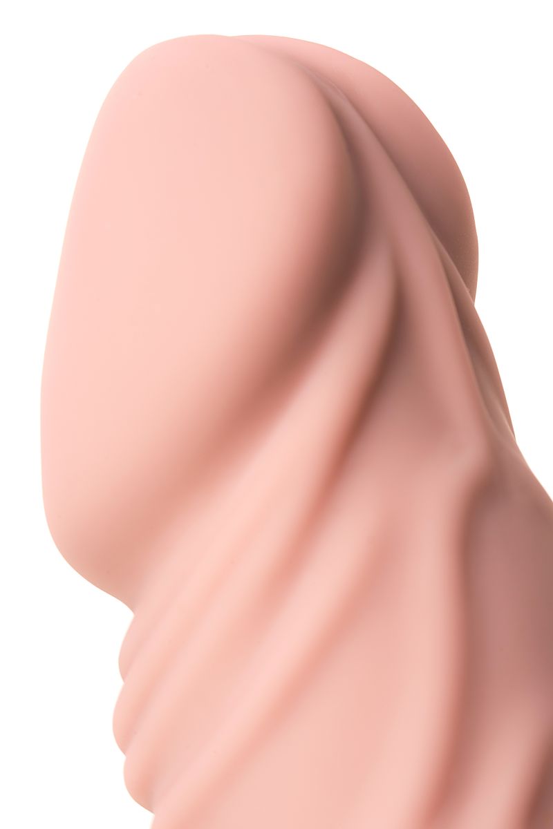 Реалистичный телесный вибратор A-Toys - 19,3 см. 10