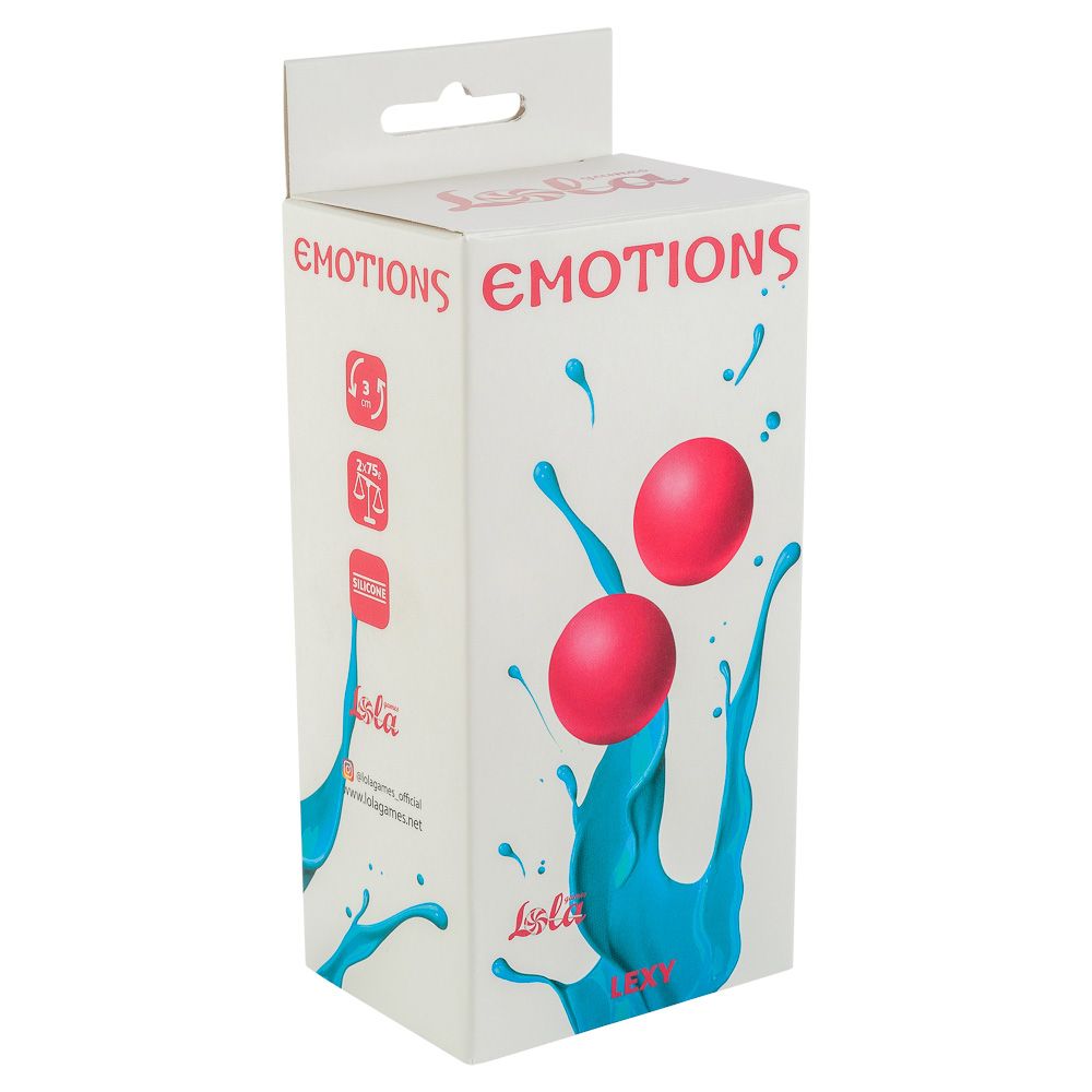 ярко-розовые вагинальные шарики без сцепки Emotions Lexy Large 3