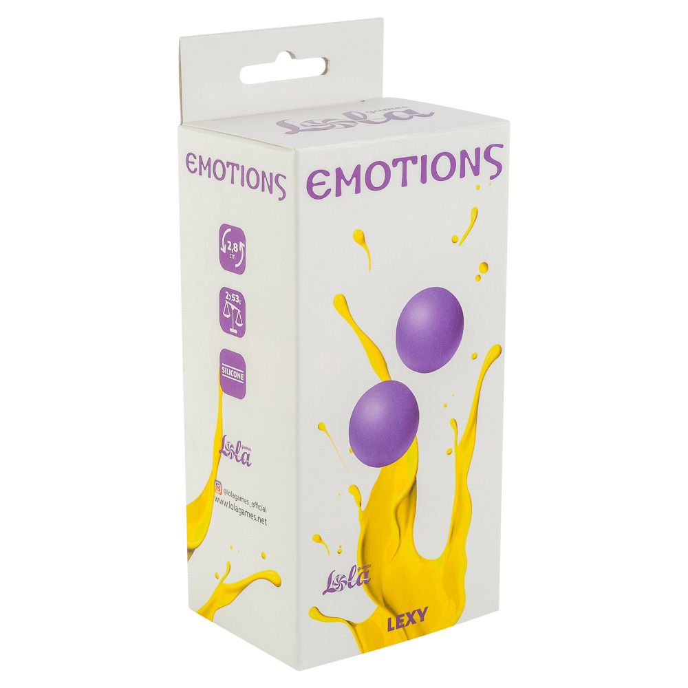 Фиолетовые вагинальные шарики без сцепки Emotions Lexy Medium 2