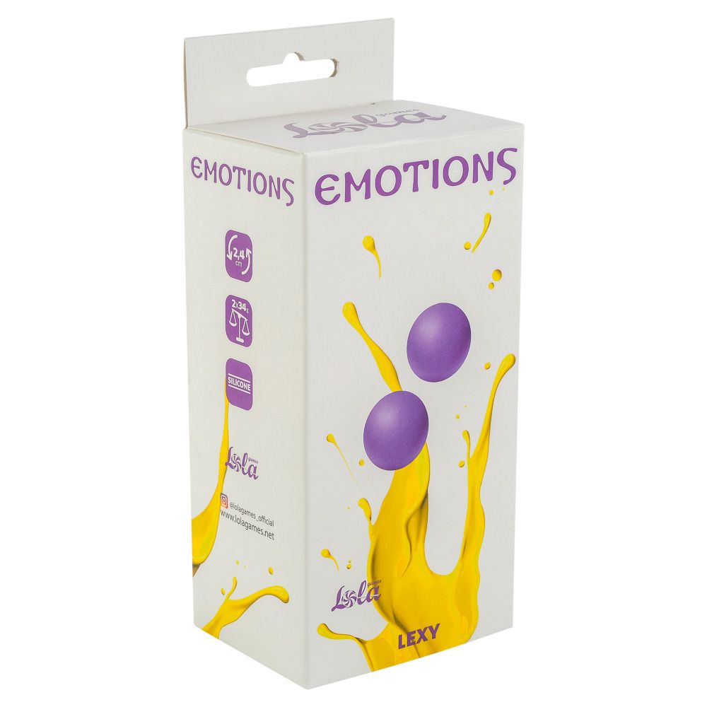 Фиолетовые вагинальные шарики без сцепки Emotions Lexy Small 2
