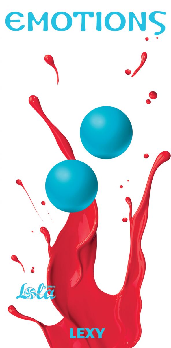 Голубые вагинальные шарики без сцепки Emotions Lexy Small 2