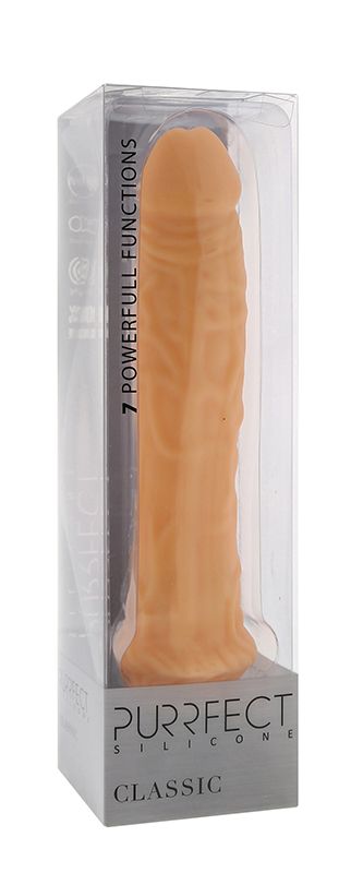 Телесный вибратор-реалистик PURRFECT SILICONE CLASSIC 8.5INCH - 21,5 см. 2