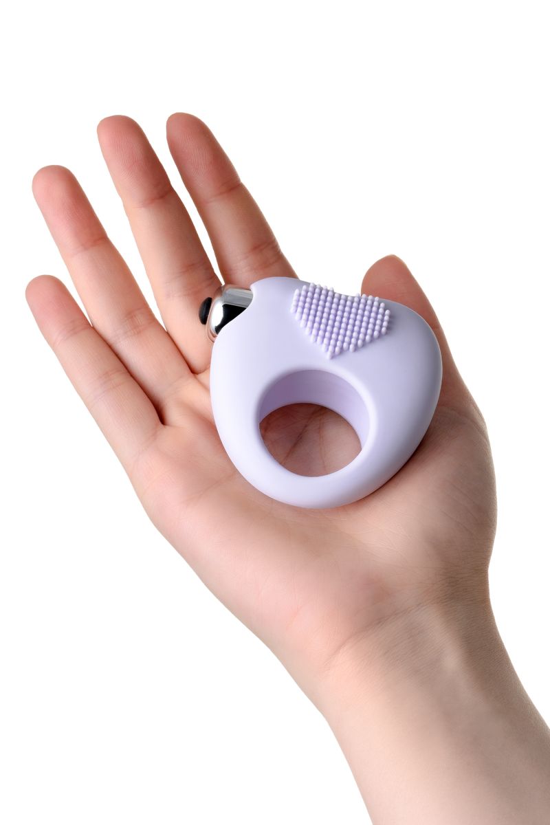 Белое виброкольцо для продления полового акта JOS MOYS 5