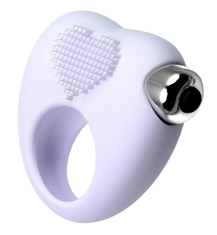 Белое виброкольцо для продления полового акта JOS MOYS 1