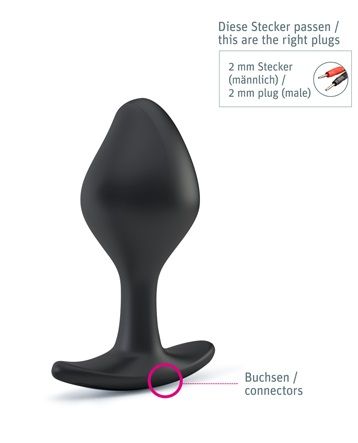 Анальная пробка Rocking Force S для электростимуляции - 9,5 см. 4