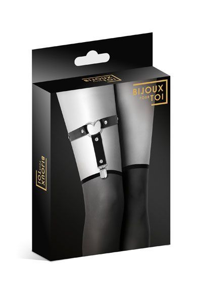 Подвязка с металлическим сердечком  2