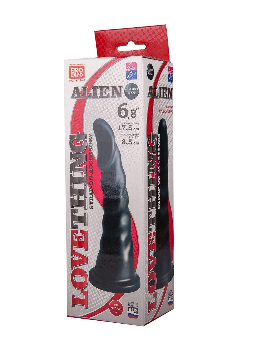 Насадка для трусиков харнесс Alien - 18 см. 2