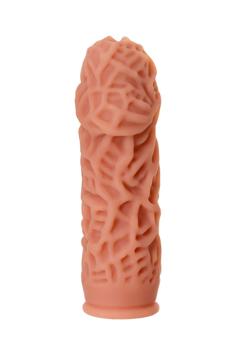 Насадка на фаллос с рельефными складочками Extreme Sleeve 012 M-size - 14,7 см. 5
