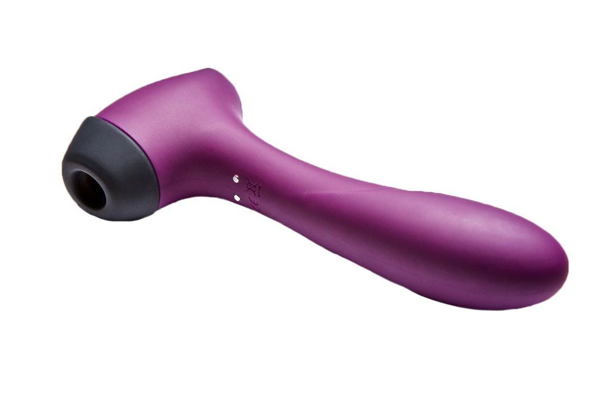 Фиолетовый вакуумный бесконтактный стимулятор клитора и вибратор Halo 2