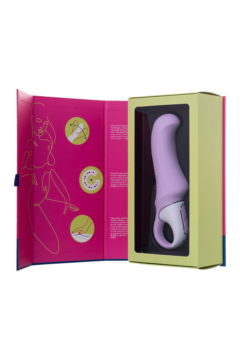 Сиреневый вибратор Satisfyer Charming Smile - 18,5 см. 9
