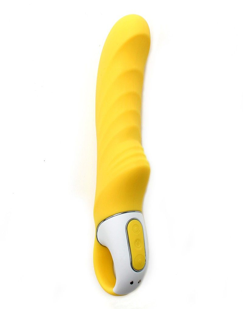 Жёлтый вибратор Satisfyer Yummy Sunshine - 22,5 см. 3