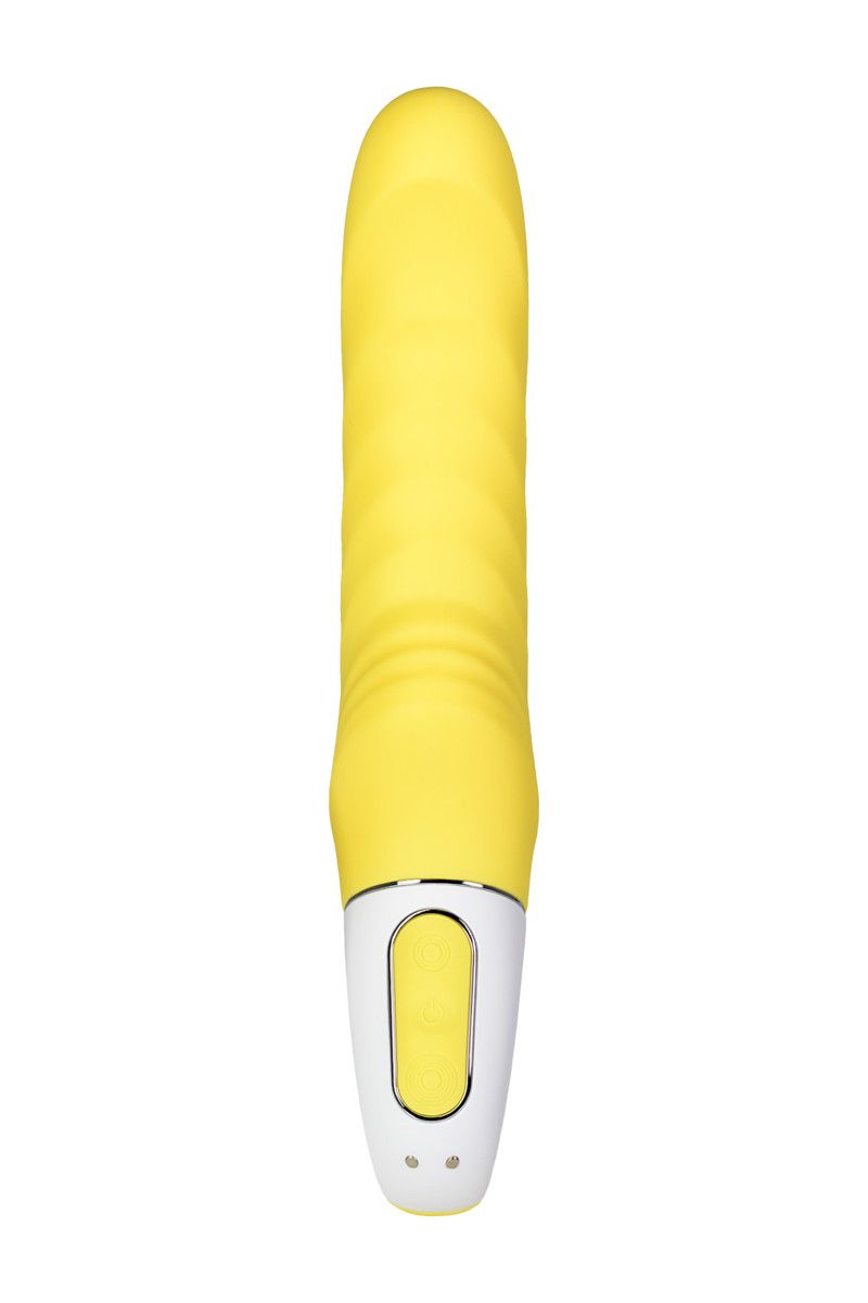 Жёлтый вибратор Satisfyer Yummy Sunshine - 22,5 см. 4