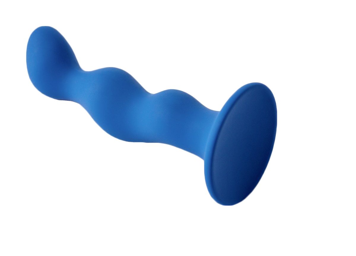 Синяя анальная пробка Terra - 12 см. 2