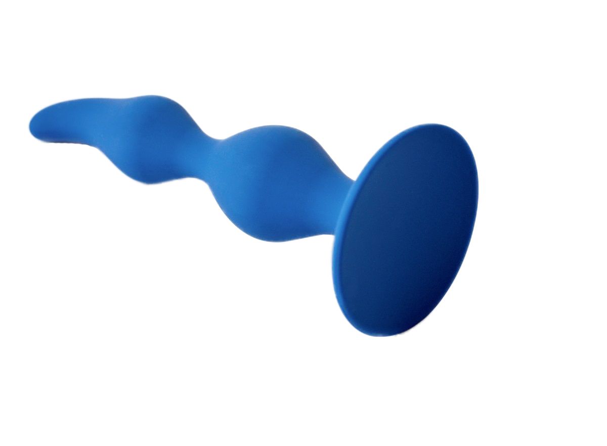 Синяя анальная пробка Vesta - 12,5 см. 2