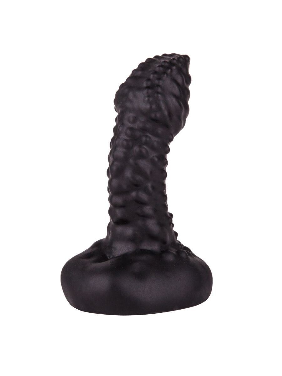 Чёрный плаг-массажёр для простаты - 7,2 см. 2