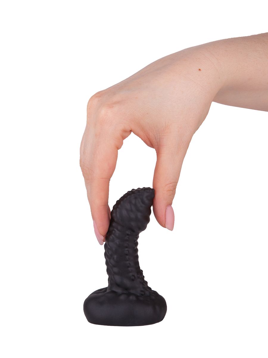Чёрный плаг-массажёр для простаты - 7,2 см. 5