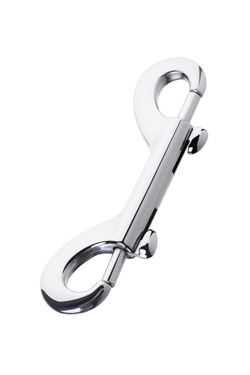 Серебристый двухсторонний карабин TOYFA Metal 2