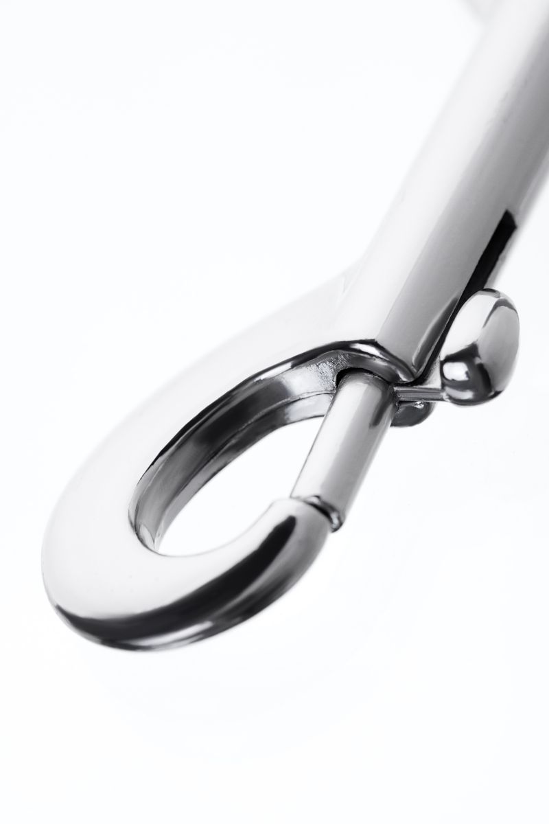 Серебристый двухсторонний карабин TOYFA Metal 3