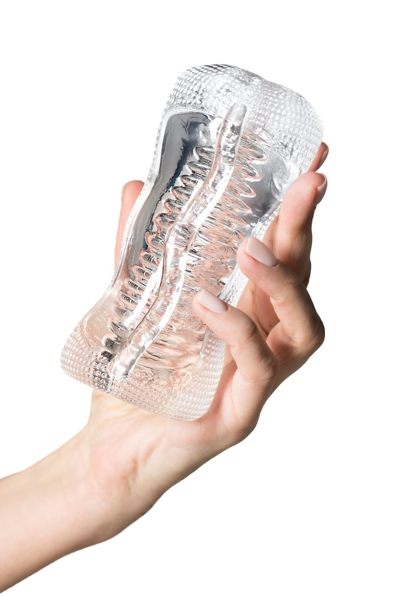 Прозрачный мастурбатор Lingam Asha 7