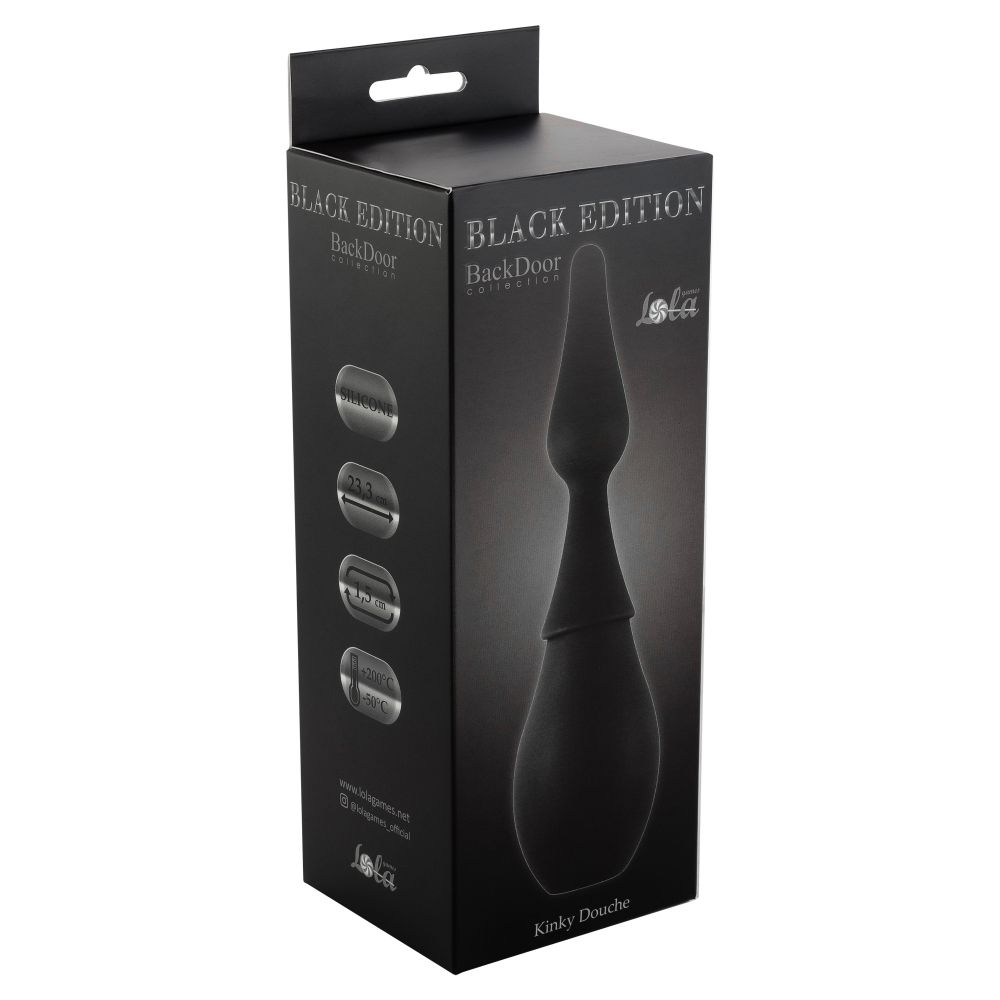 Чёрный анальный душ Kinky Douche 2