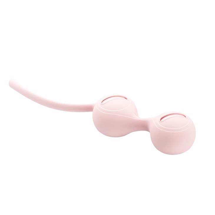 Нежно-розовые вагинальные шарики на сцепке Kegel Tighten Up I 3