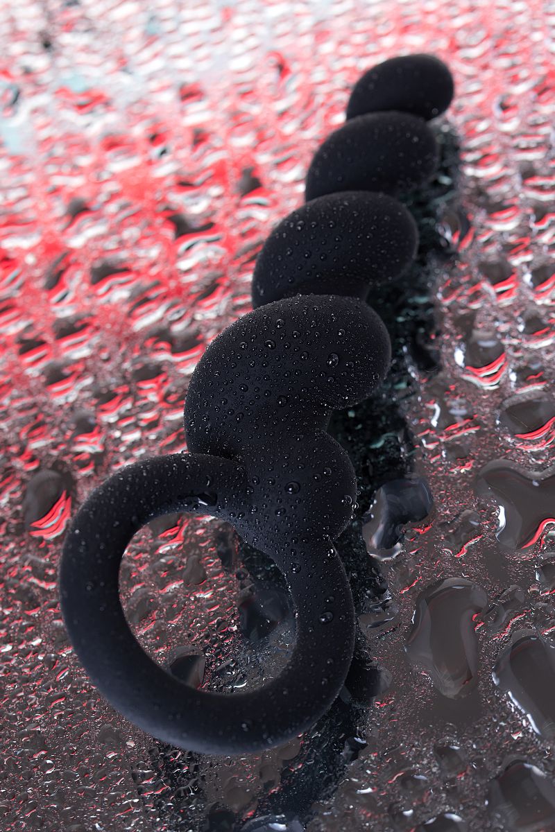 Набор чёрных анальных цепочек Satisfyer Booty Call 7