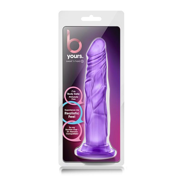 Фиолетовый фаллоимитатор Sweet n Hard 5 - 19 см. 2