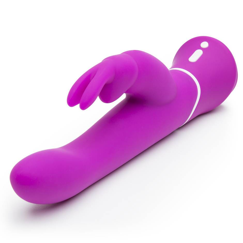 Лиловый вибратор-кролик Curve Rechargeable Rabbit Vibrator - 25,4 см. 2