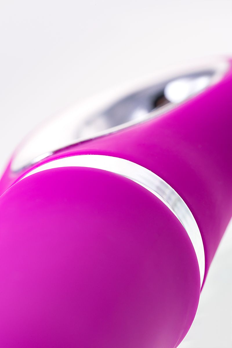 Лиловый вибратор с клиторальным стимулятором JOS JOLY - 19,6 см. 11