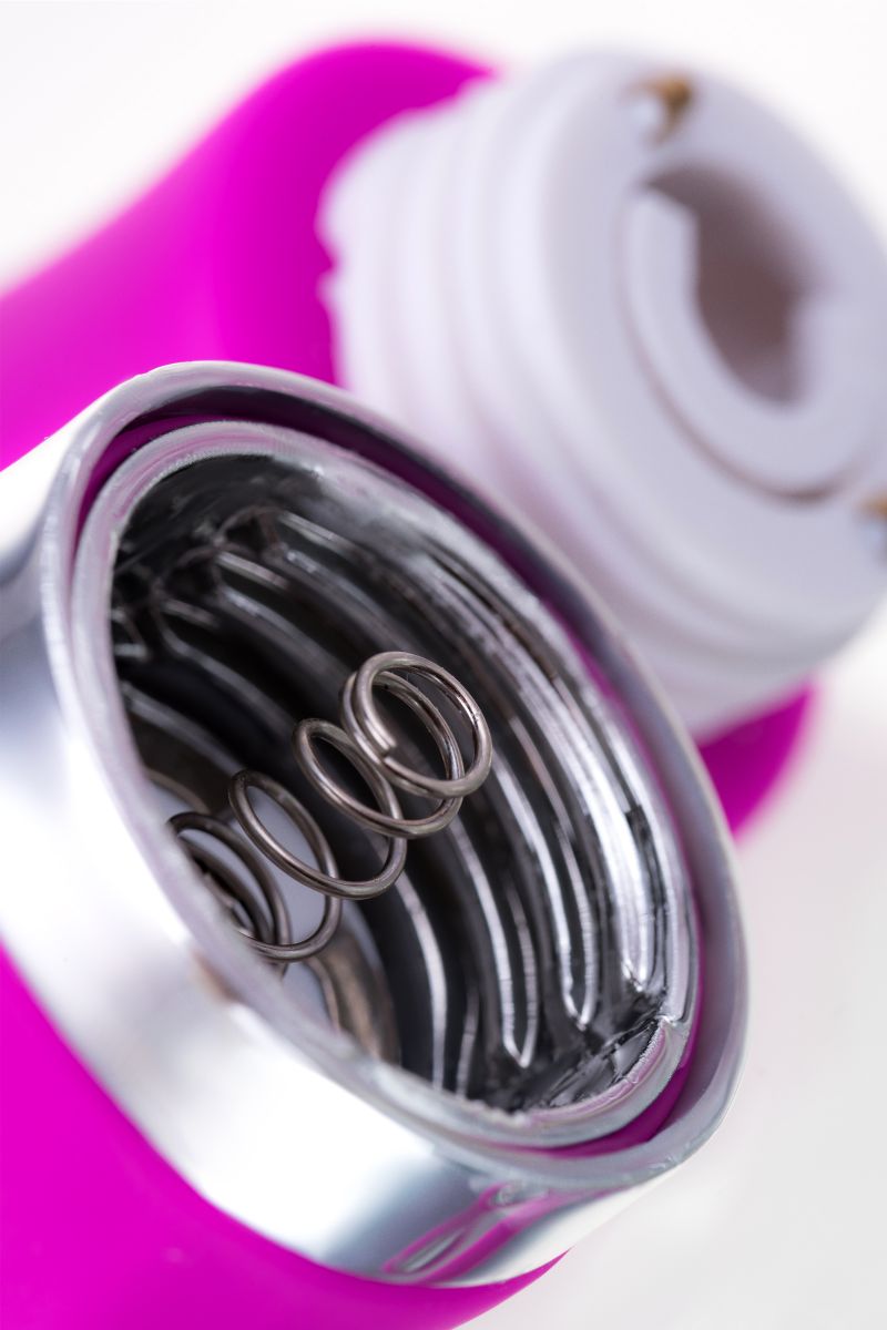 Лиловый вибратор с клиторальным стимулятором JOS JOLY - 19,6 см. 13