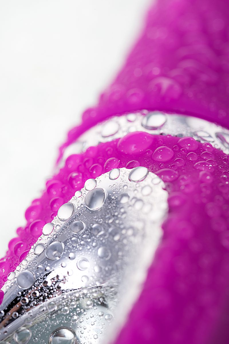 Лиловый вибратор с клиторальным стимулятором JOS JOLY - 19,6 см. 14