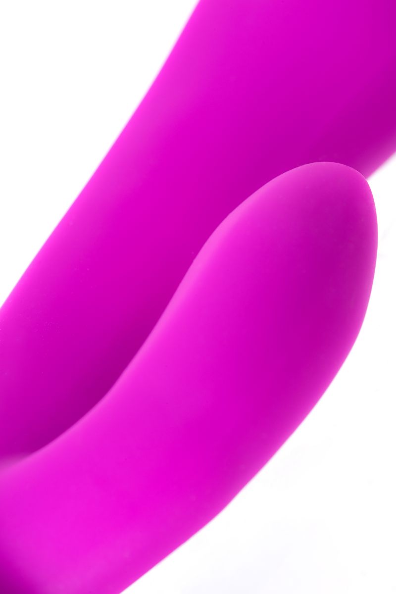 Лиловый вибратор с клиторальным стимулятором JOS JOLY - 19,6 см. 10