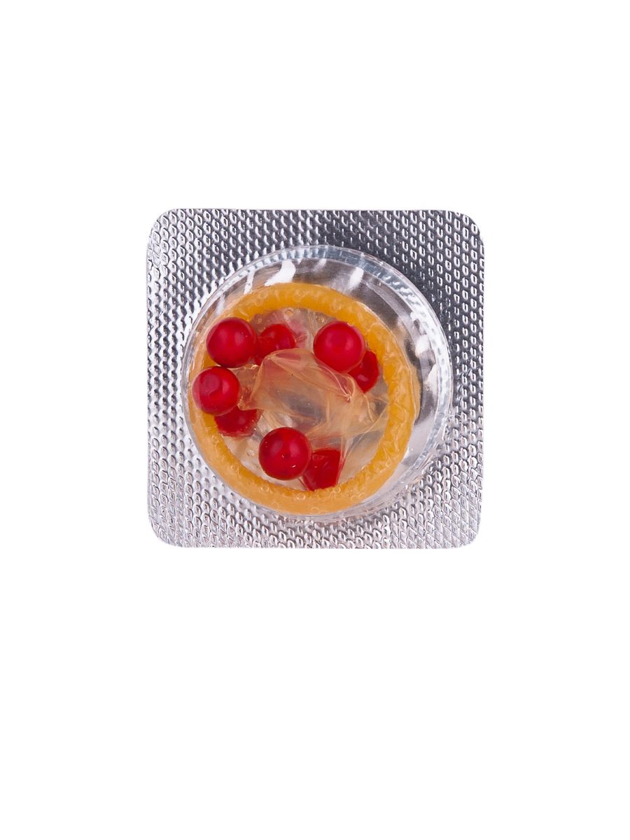 Стимулирующий презерватив-насадка Roll & Ball Apple 4