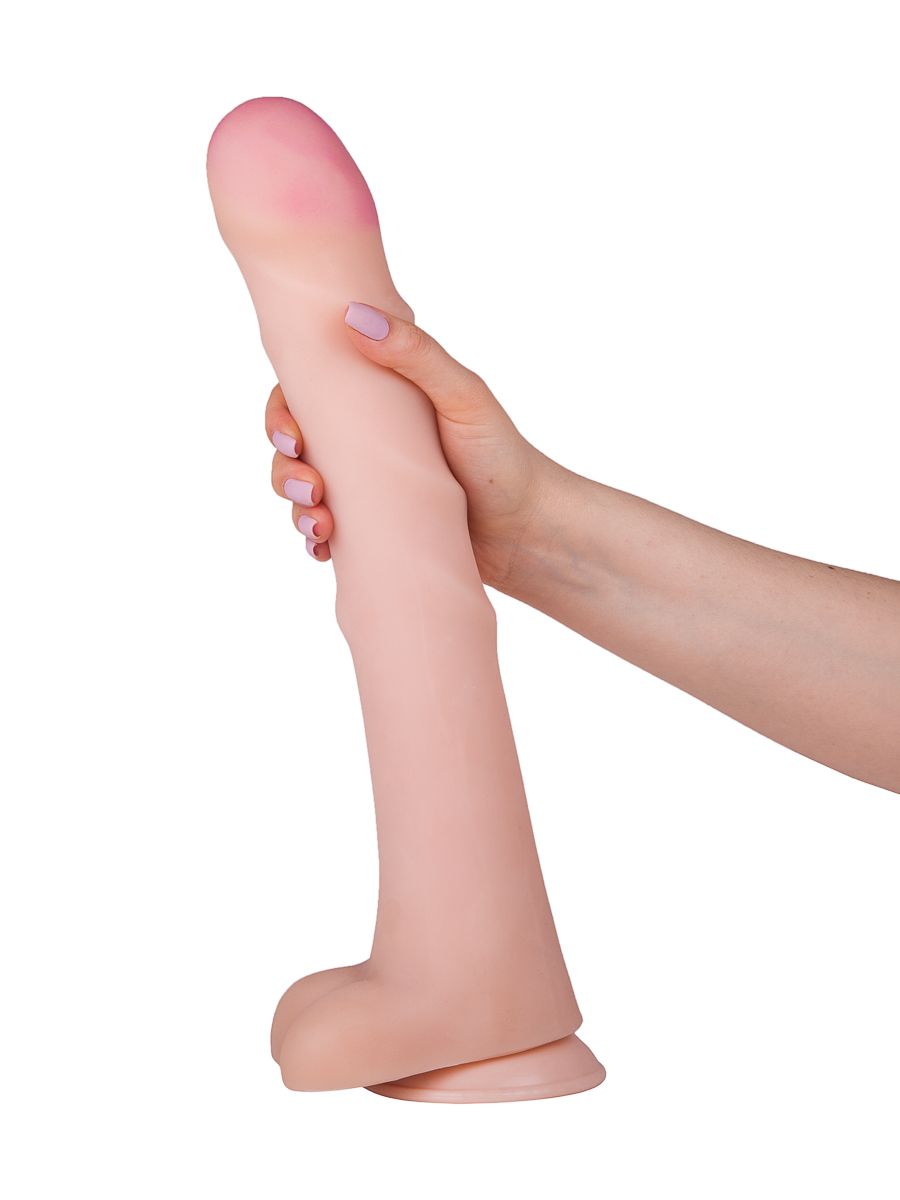 Реалистичный супергигант на присоске - 37 см. 5