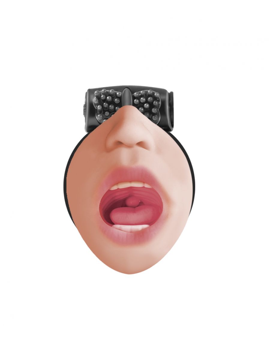 Мастурбатор-ротик с виброкольцом Satisfaction Beloved 2