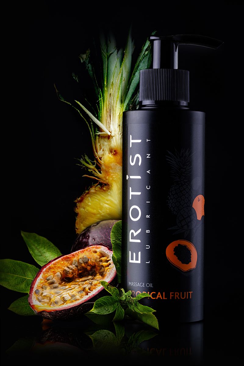 Массажное масло Erotist TROPICAL FRUIT с ароматом тропических фруктов - 150 мл. 5