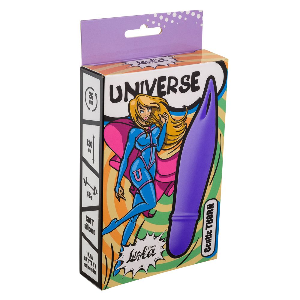 Фиолетовый мини-вибратор Universe Gentle Thorn 2