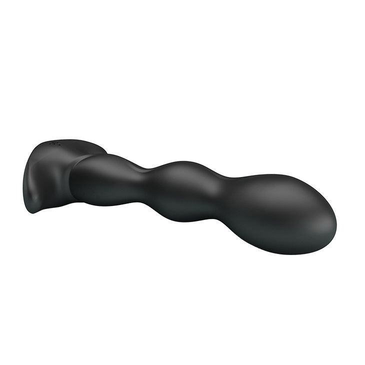 Черный анальный стимулятор простаты с вибрацией Special Anal Massager - 14,5 см. 4