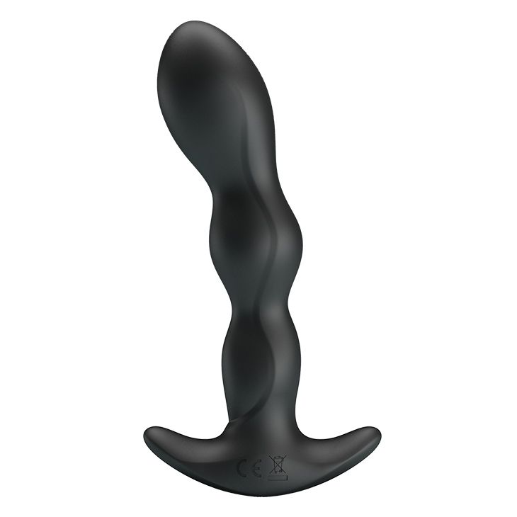 Черный анальный стимулятор простаты с вибрацией Special Anal Massager - 14,5 см. 1
