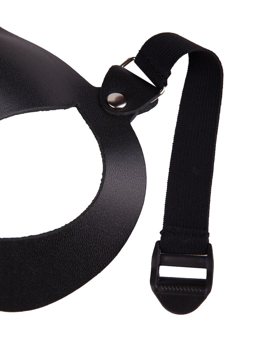 Чёрная кожаная маска с длинными ушками 4